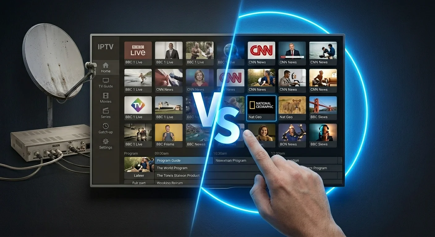 IPTV vs traditionele TV vergelijking — waarom iptv kopen in 2026